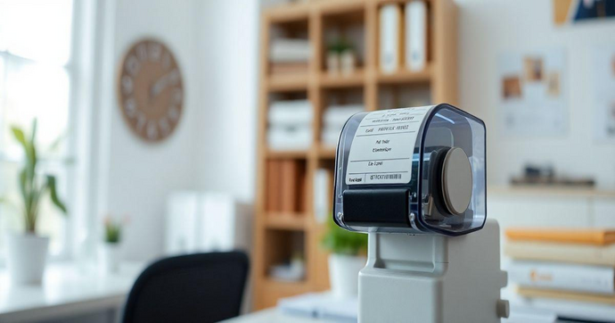 Dispensador de etiquetas: facilidade e pr&aacute;tica