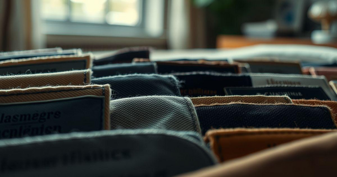 Etiquetas personalizadas de tecido para destacar sua marca e produtos