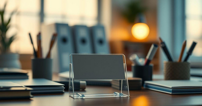 Porta Etiqueta de Pl&aacute;stico: Organiza&ccedil;&atilde;o Eficiente