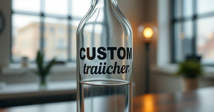 Etiqueta adesiva transparente personalizada para destacar sua marca de forma criativa