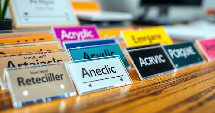 Etiquetas Acrílicas: Qualidade e Versatilidade