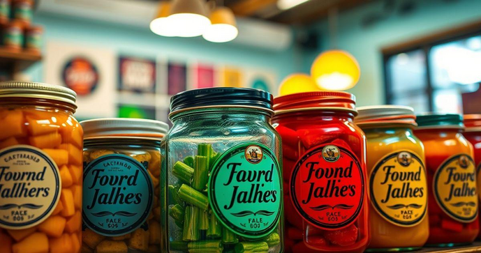Etiquetas adesivas personalizadas para alimentos que destacam sua marca e atraem clientes