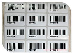 Etiquetas adesivas código de barras