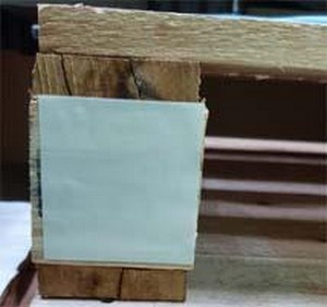 etiqueta adesiva para madeira