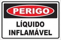 Rótulo de risco líquido inflamável